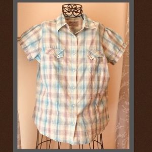 Wrangler Short Sleeved Button Down